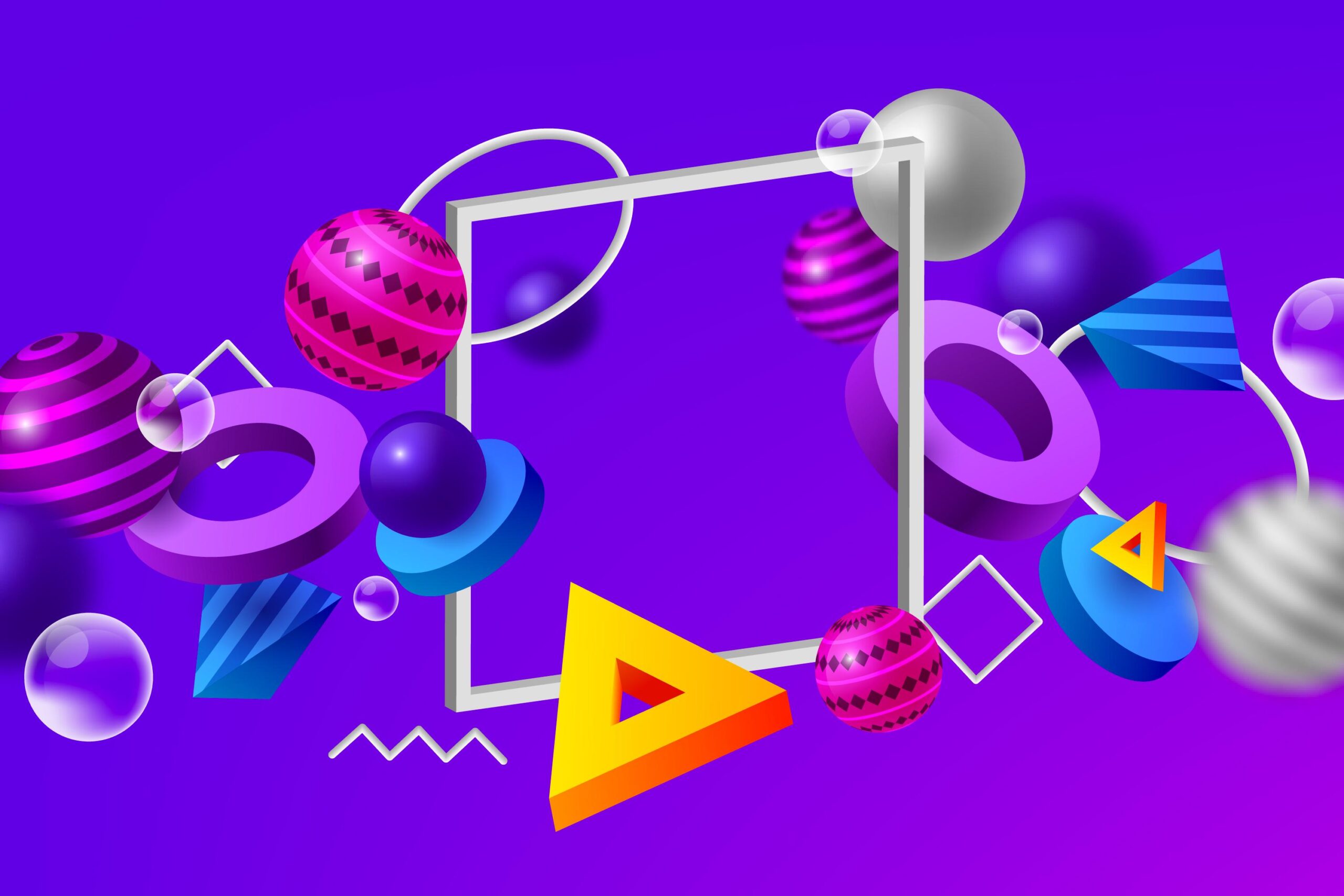 gradient-3d-geometric-background
